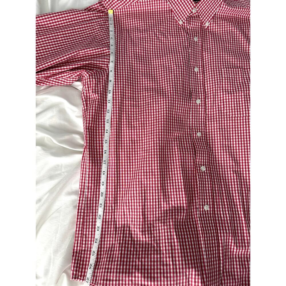 PGA Authentic Preppy Red Gingham Button Down Shirt | Men's Size L - Picture 11 of 12